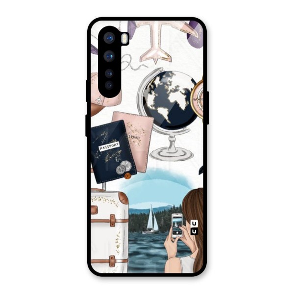 Travel Diaries Glass Back Case for OnePlus Nord