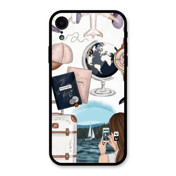 Travel Diaries Glass Back Case for XR