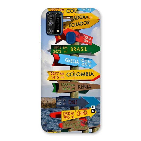 Travel Directions Back Case for Galaxy F41