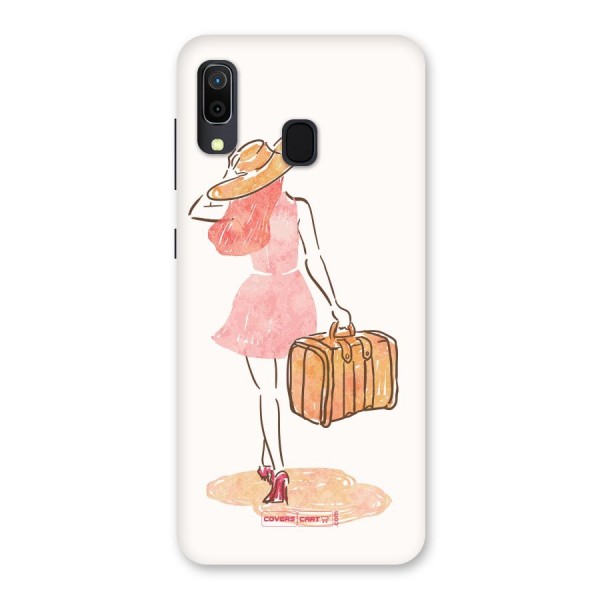 Travel Girl Back Case for Galaxy A20