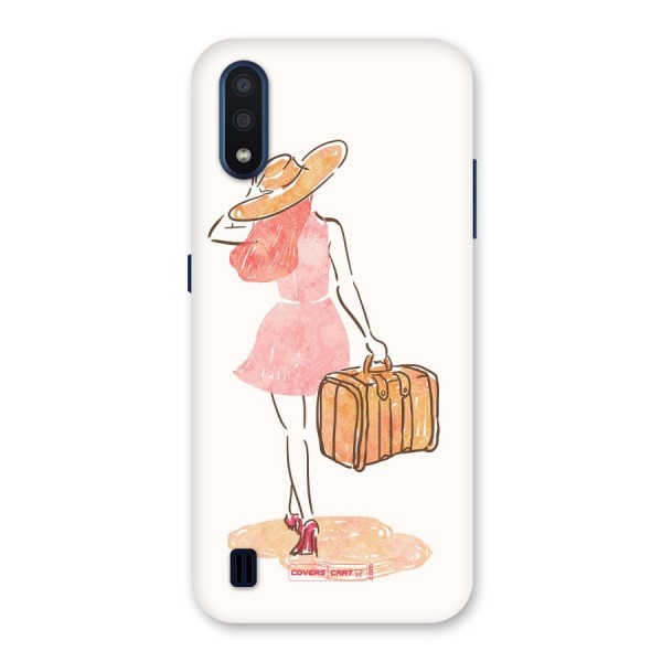 Travel Girl Back Case for Galaxy M01