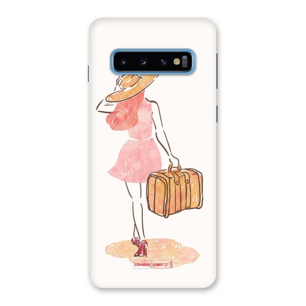 Travel Girl Back Case for Galaxy S10