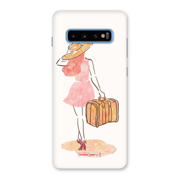 Travel Girl Back Case for Galaxy S10 Plus