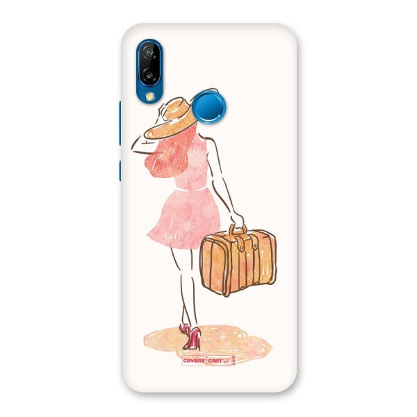 Travel Girl Back Case for Huawei P20 Lite