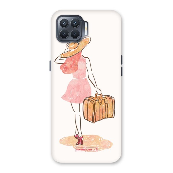 Travel Girl Back Case for Oppo F17 Pro