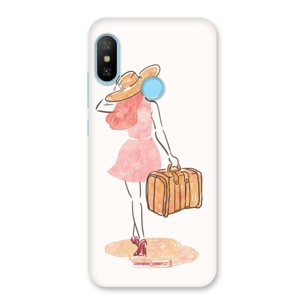 Travel Girl Back Case for Redmi 6 Pro