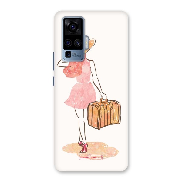 Travel Girl Back Case for Vivo X50 Pro