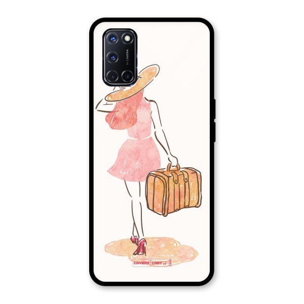 Travel Girl Glass Back Case for Oppo A52