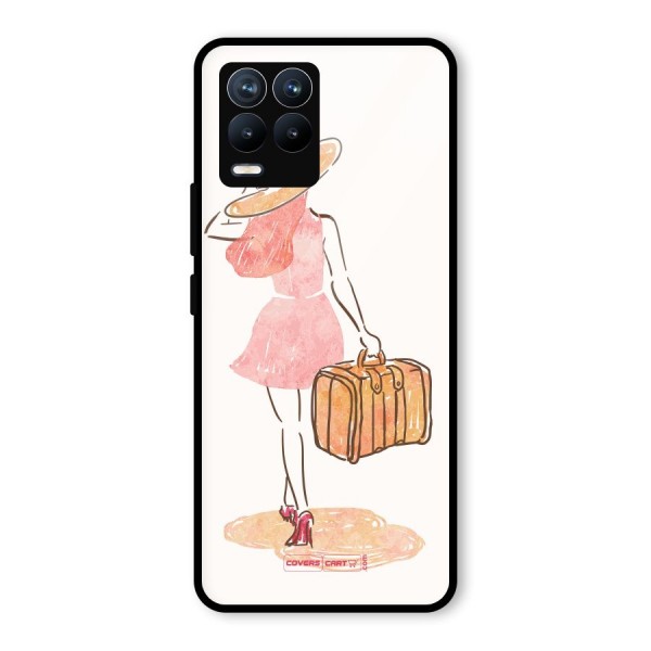 Travel Girl Glass Back Case for Realme 8 Pro