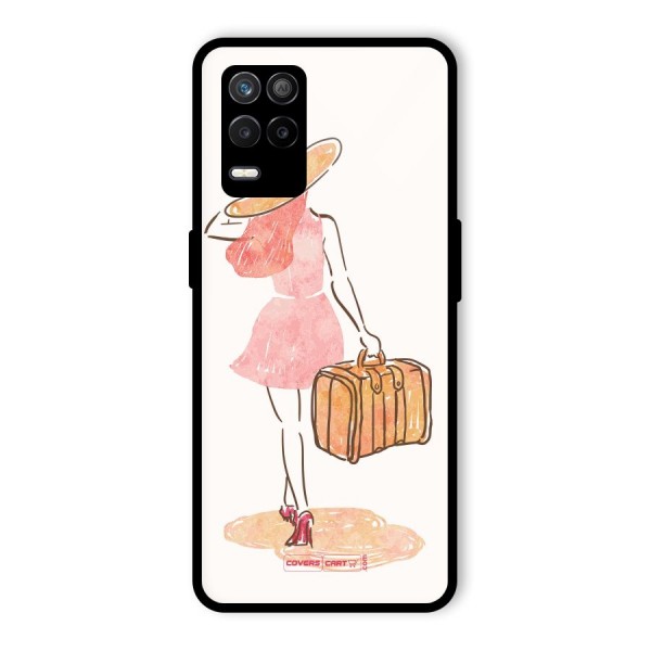 Travel Girl Glass Back Case for Realme 9 5G