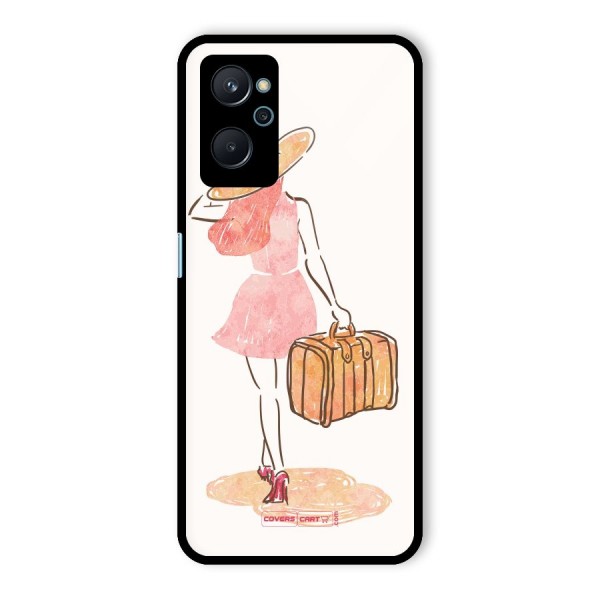 Travel Girl Glass Back Case for Realme 9i