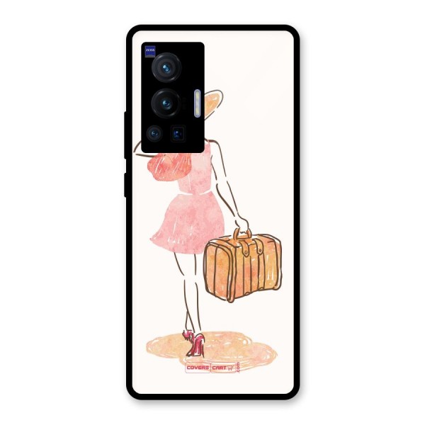 Travel Girl Glass Back Case for Vivo X70 Pro