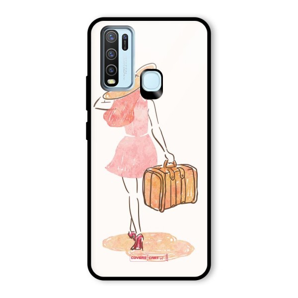 Travel Girl Glass Back Case for Vivo Y50