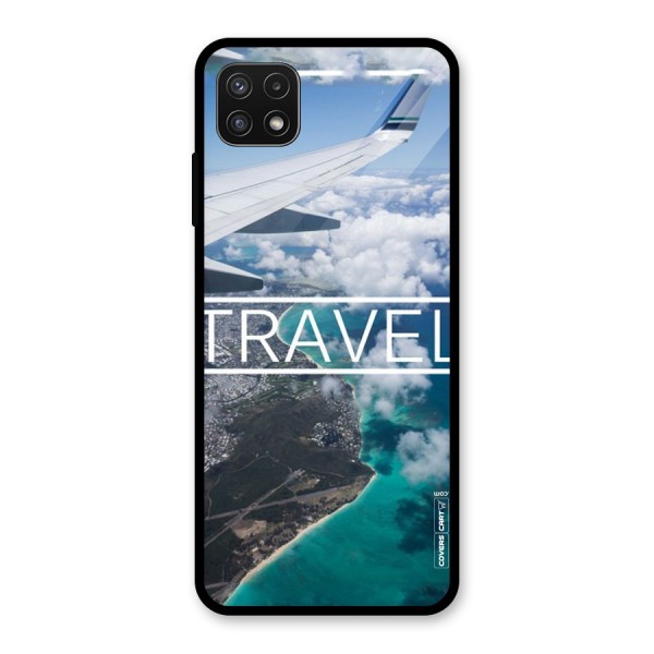 Travel Glass Back Case for Galaxy A22 5G