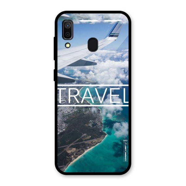 Travel Glass Back Case for Galaxy A30