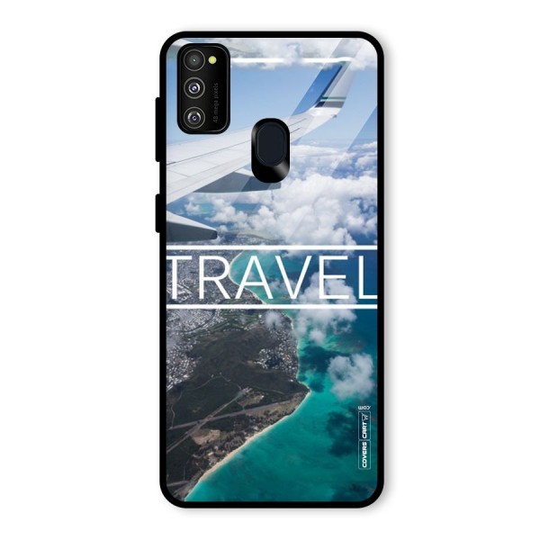 Travel Glass Back Case for Galaxy M21