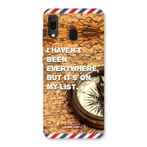 Travel Map Back Case for Galaxy A20