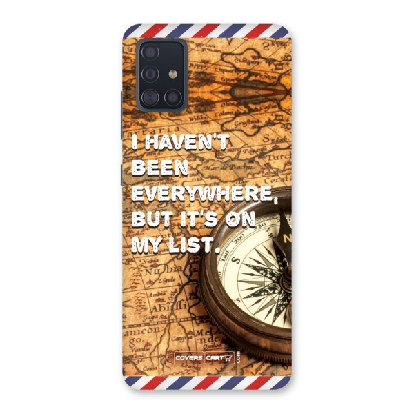 Travel Map Back Case for Galaxy A51