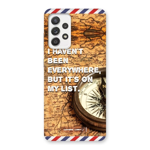 Travel Map Back Case for Galaxy A52