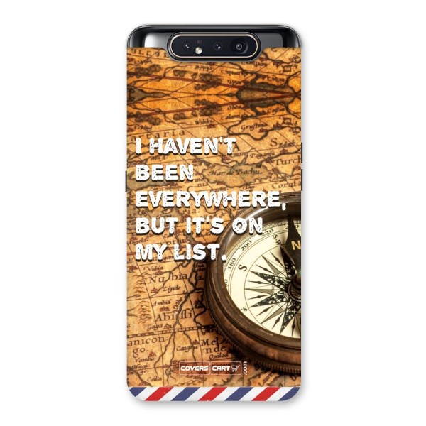 Travel Map Back Case for Galaxy A80