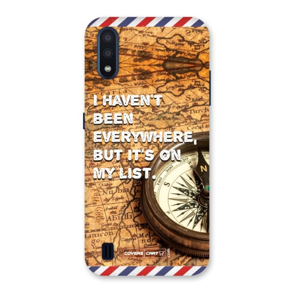 Travel Map Back Case for Galaxy M01