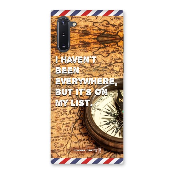 Travel Map Back Case for Galaxy Note 10