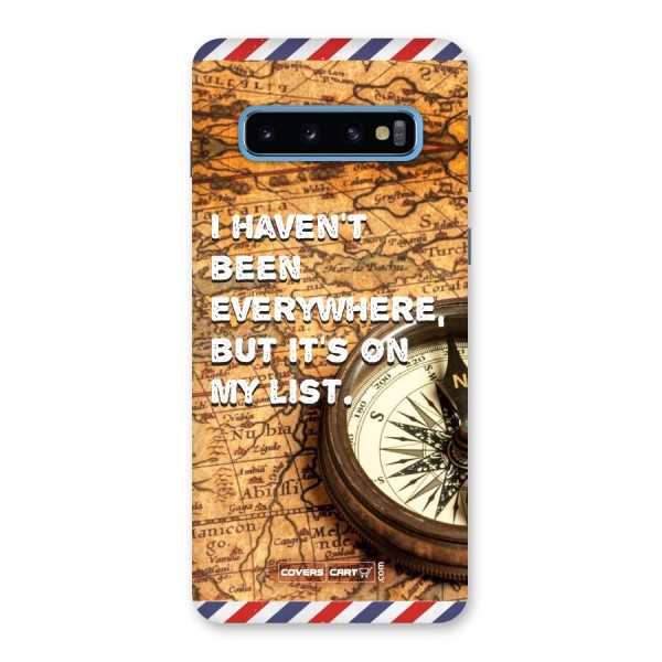 Travel Map Back Case for Galaxy S10