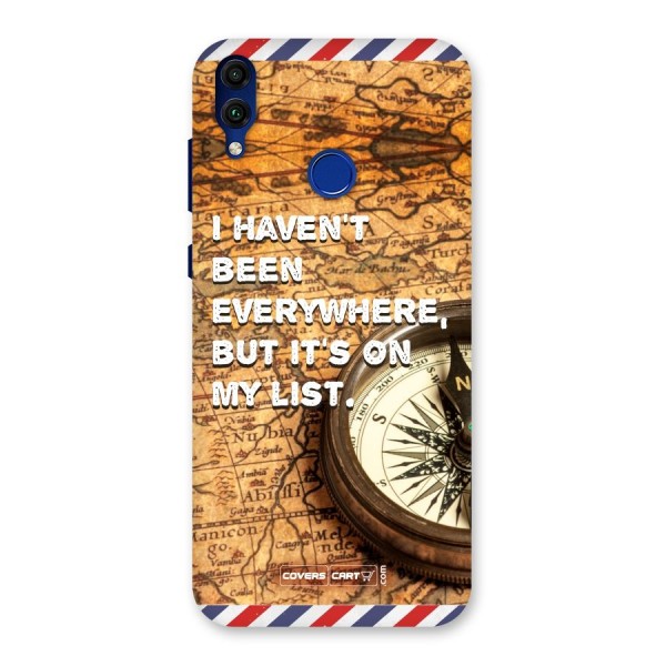 Travel Map Back Case for Honor 8C