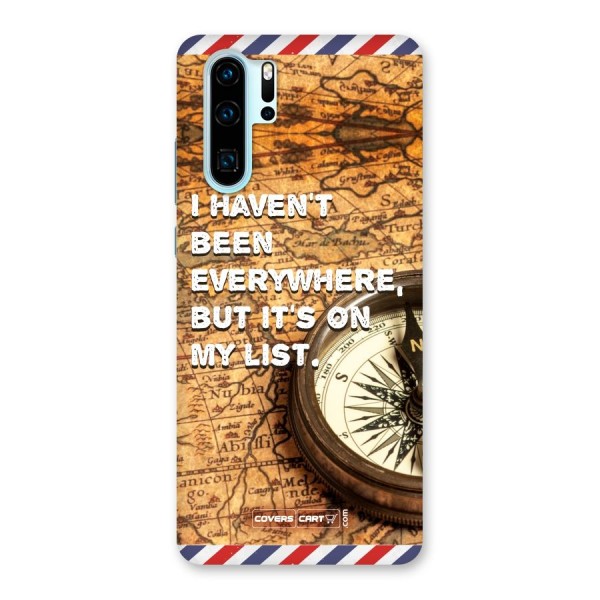 Travel Map Back Case for Huawei P30 Pro