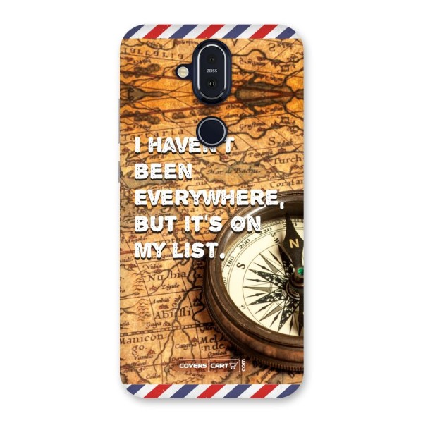 Travel Map Back Case for Nokia 8.1