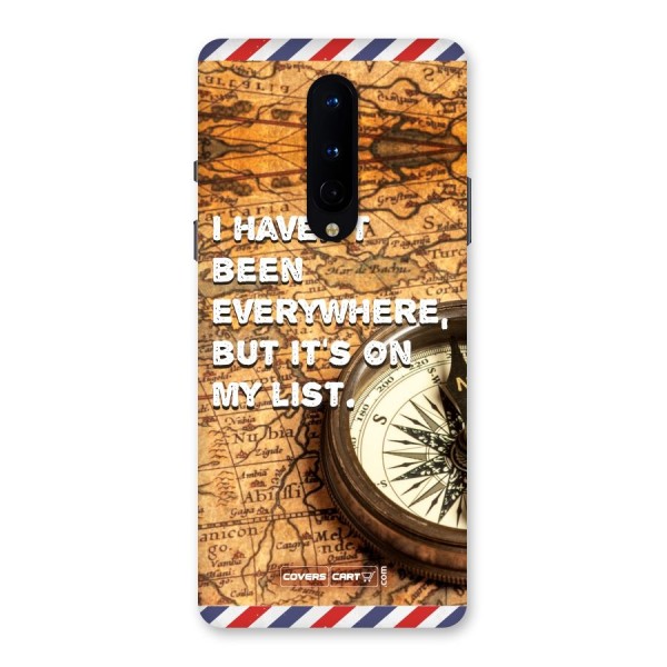 Travel Map Back Case for OnePlus 8