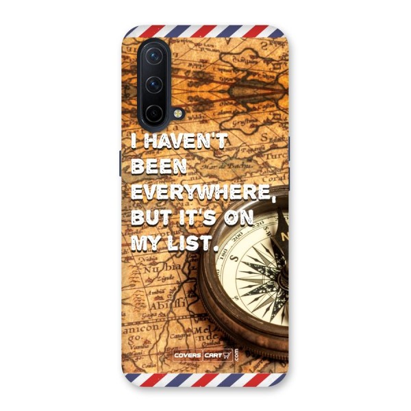 Travel Map Back Case for OnePlus Nord CE 5G