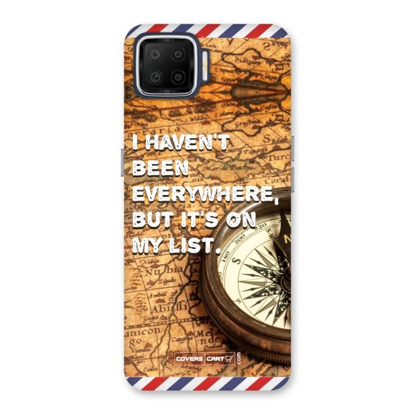 Travel Map Back Case for Oppo F17