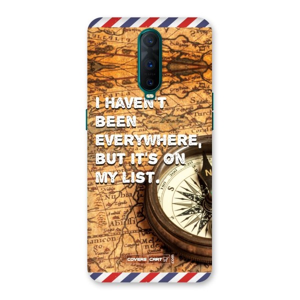 Travel Map Back Case for Oppo R17 Pro