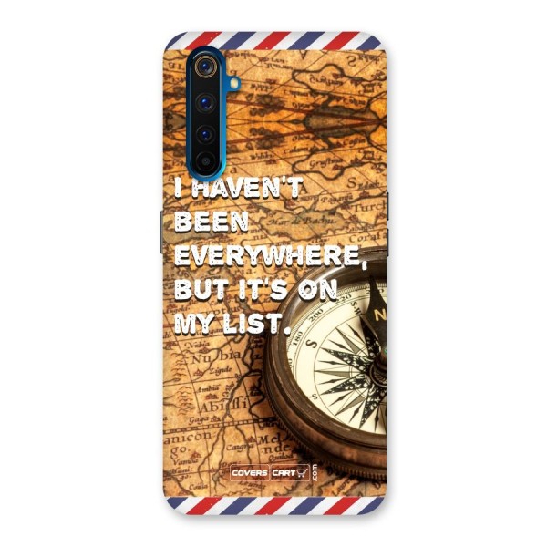 Travel Map Back Case for Realme 6 Pro