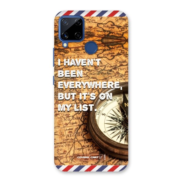 Travel Map Back Case for Realme C12