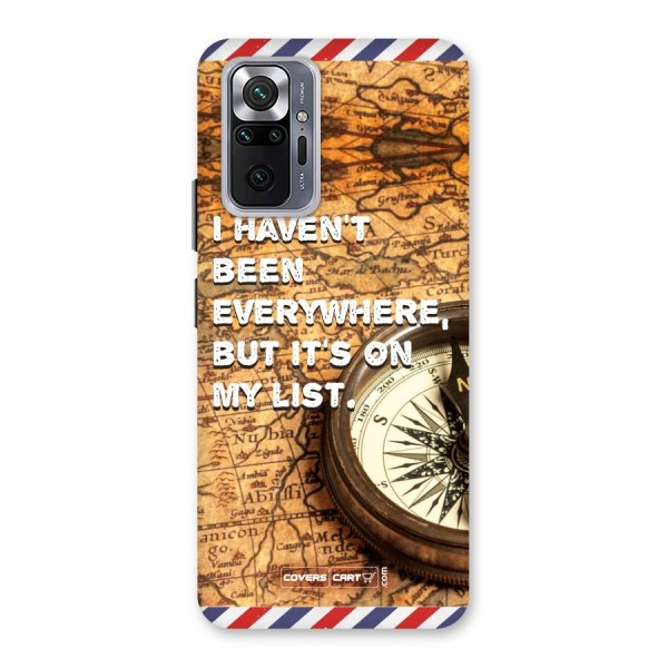 Travel Map Back Case for Redmi Note 10 Pro