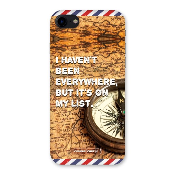 Travel Map Back Case for iPhone SE 2020