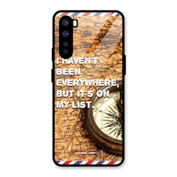 Travel Map Glass Back Case for OnePlus Nord