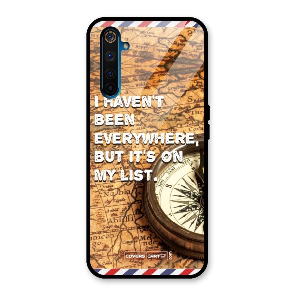 Travel Map Glass Back Case for Realme 6 Pro