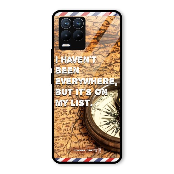 Travel Map Glass Back Case for Realme 8