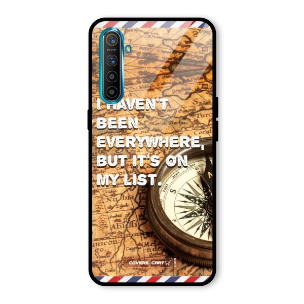 Travel Map Glass Back Case for Realme XT