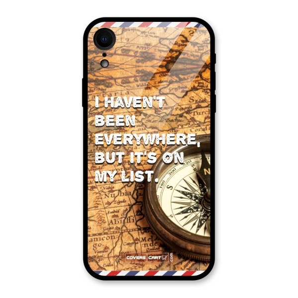 Travel Map Glass Back Case for XR