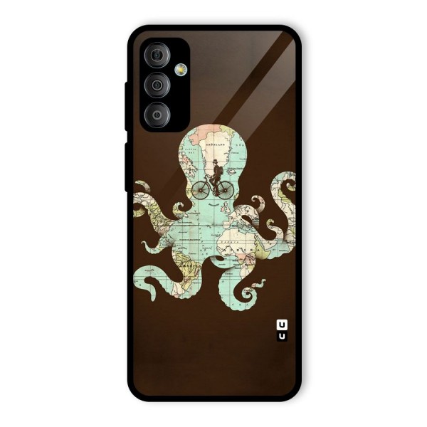 Travel Octopus Glass Back Case for Galaxy F23