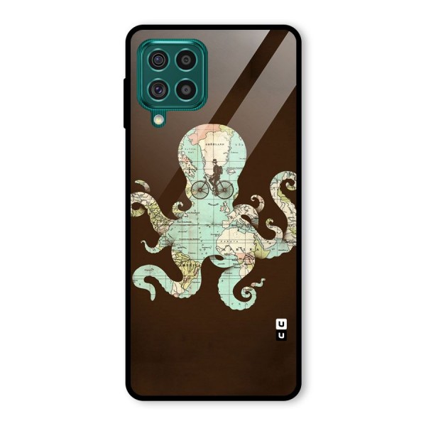 Travel Octopus Glass Back Case for Galaxy F62