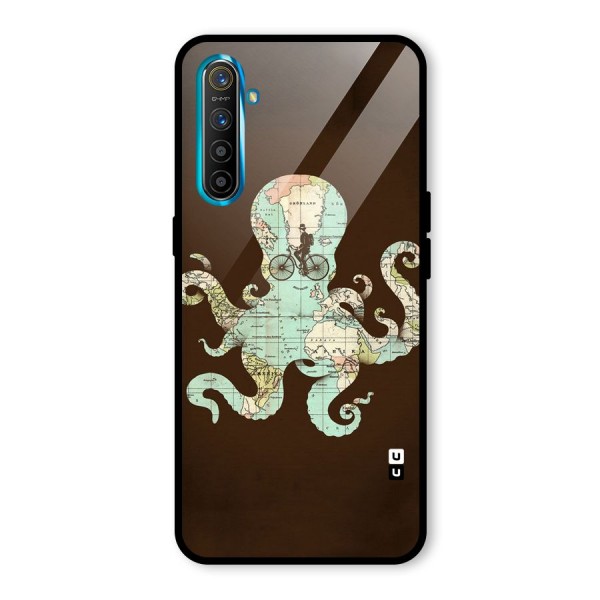 Travel Octopus Glass Back Case for Realme XT