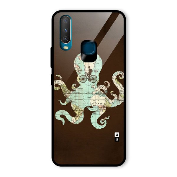 Travel Octopus Glass Back Case for Vivo Y15