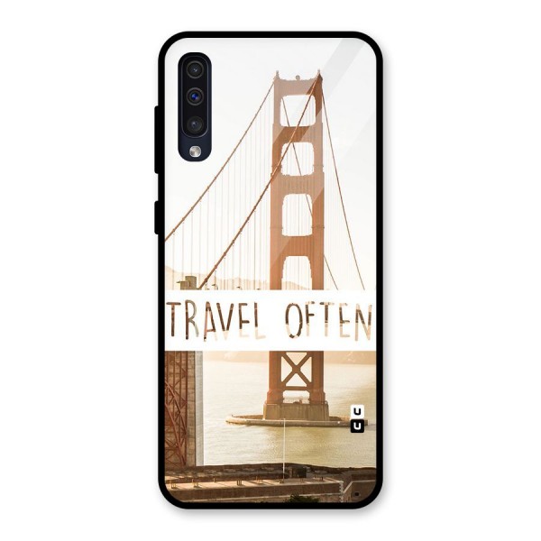 Travel Often Glass Back Case for Galaxy A50s