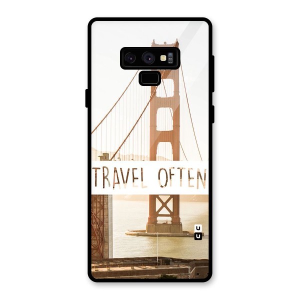 Travel Often Glass Back Case for Galaxy Note 9