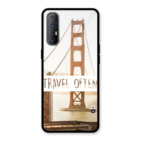 Travel Often Glass Back Case for Oppo Reno3 Pro